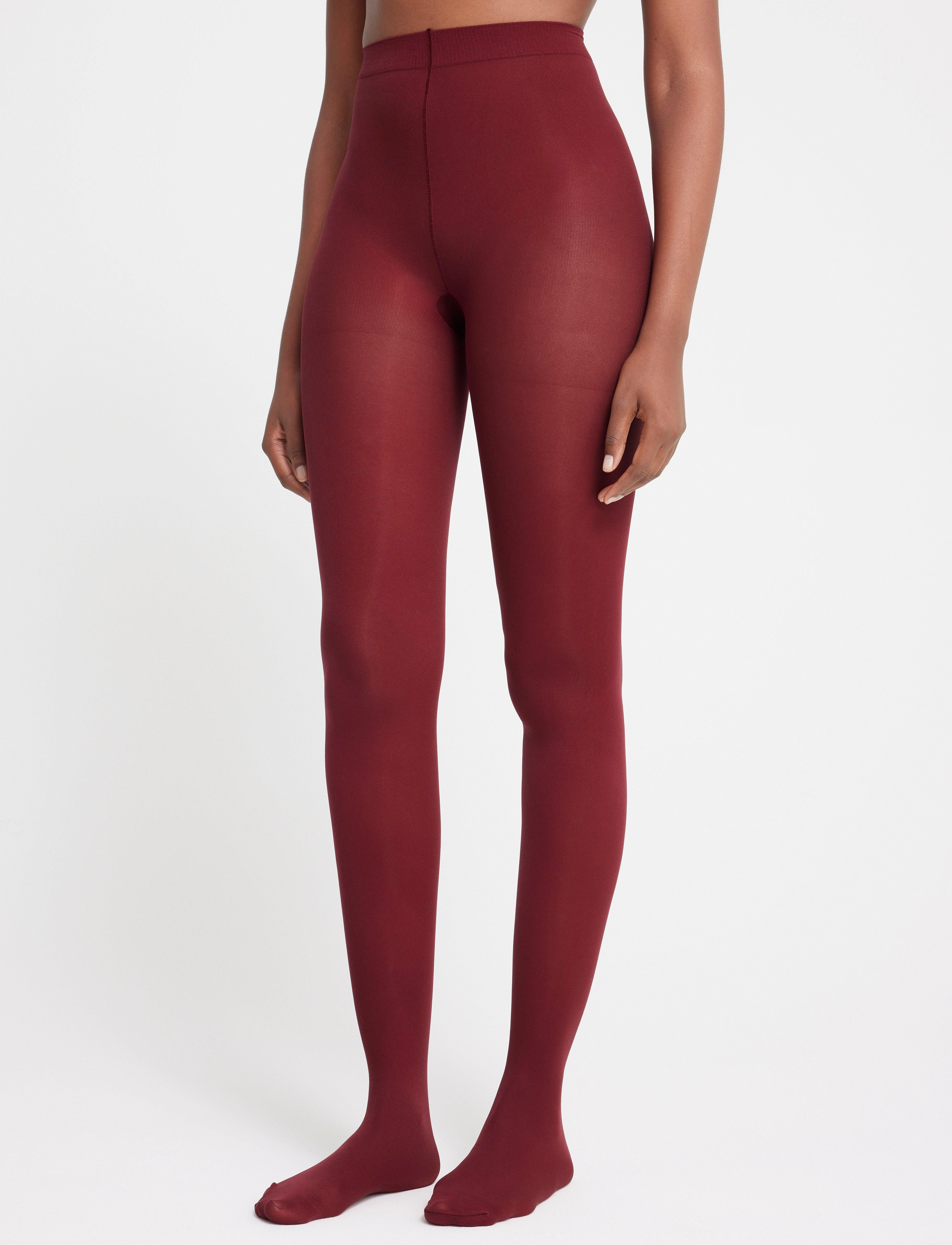 Lindex Matt tights 50 denier - Underkläder - DARK RED / burgundy