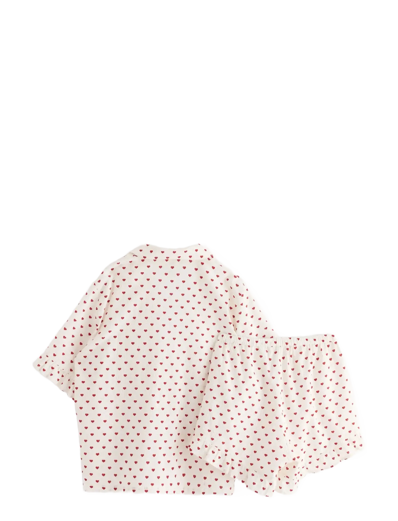 Lindex - Pyjama shortsset seersucker - pižamos - red - 2
