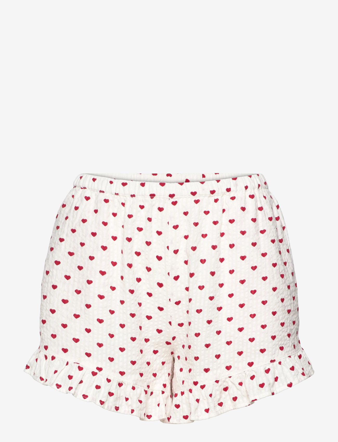 Lindex - Pyjama shortsset seersucker - julepyjamas - red - 3