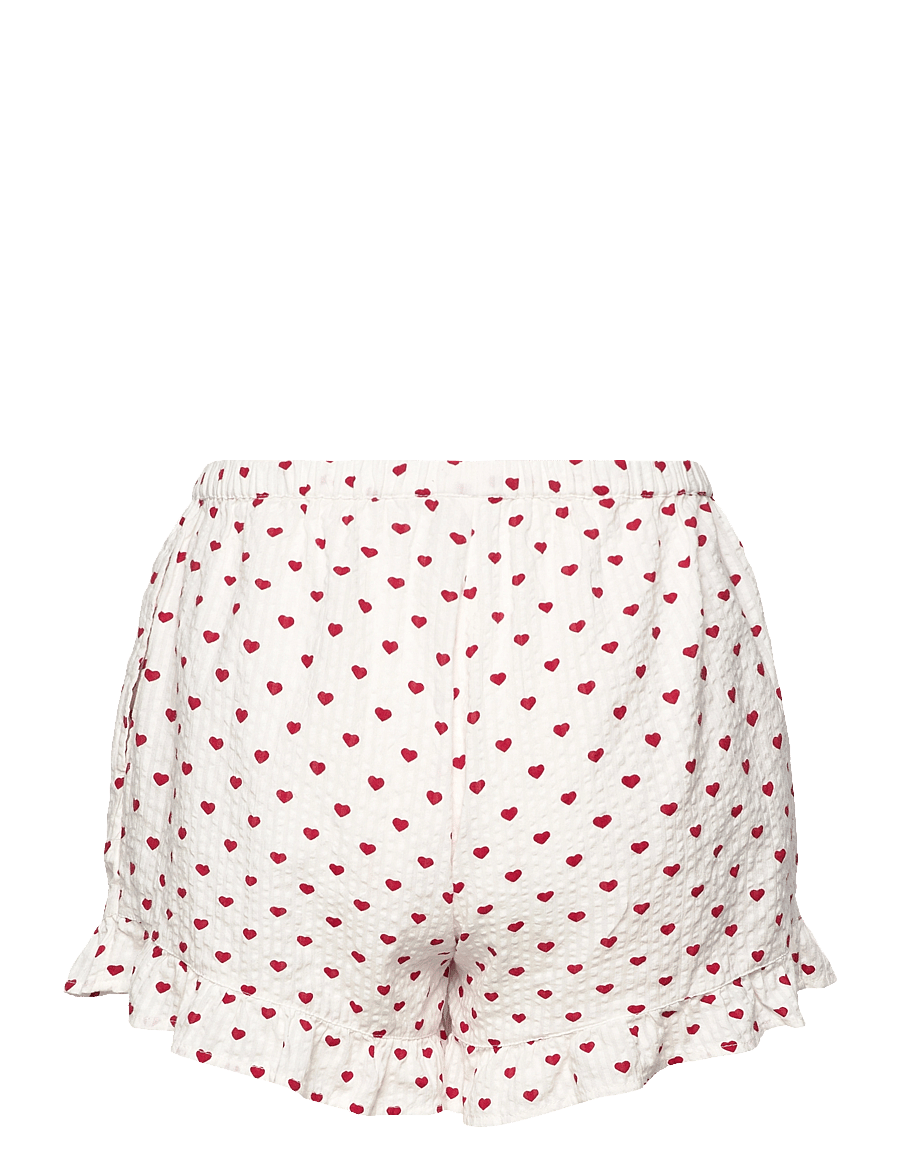 Lindex - Pyjama shortsset seersucker - pižamos - red - 4