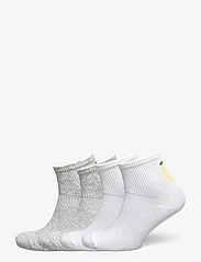 Lindex - Sock high ankle 4p placed citr - ankelsokker - light grey melange - 0