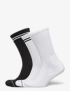 Sock 3 p sport rib terry sole - WHITE