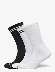 Lindex - Sock 3 p sport rib terry sole - alhaisimmat hinnat - white - 0