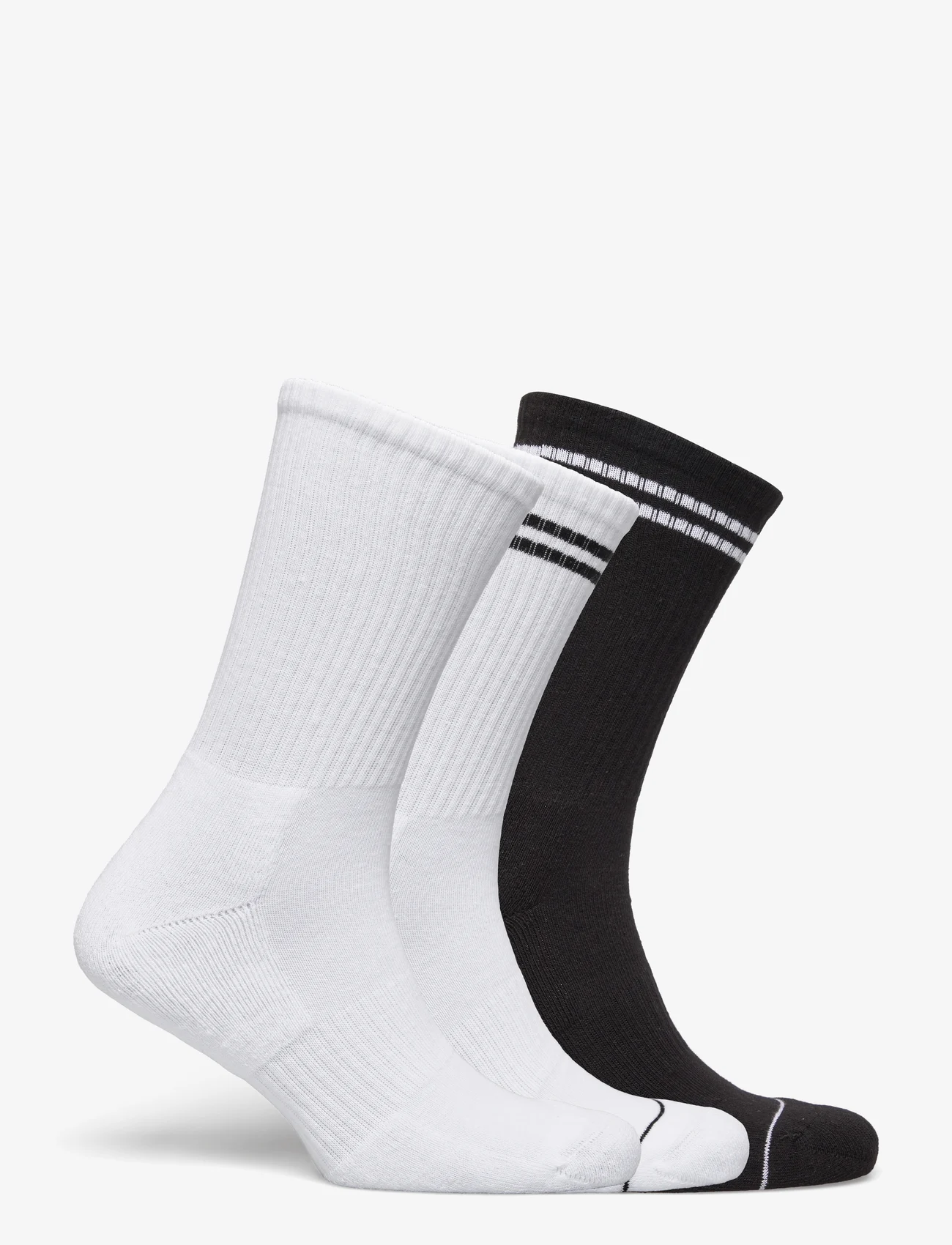 Lindex - Sock 3 p sport rib terry sole - laveste priser - white - 1