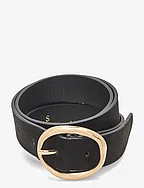 Belt in fake suede 3cm - BLACK