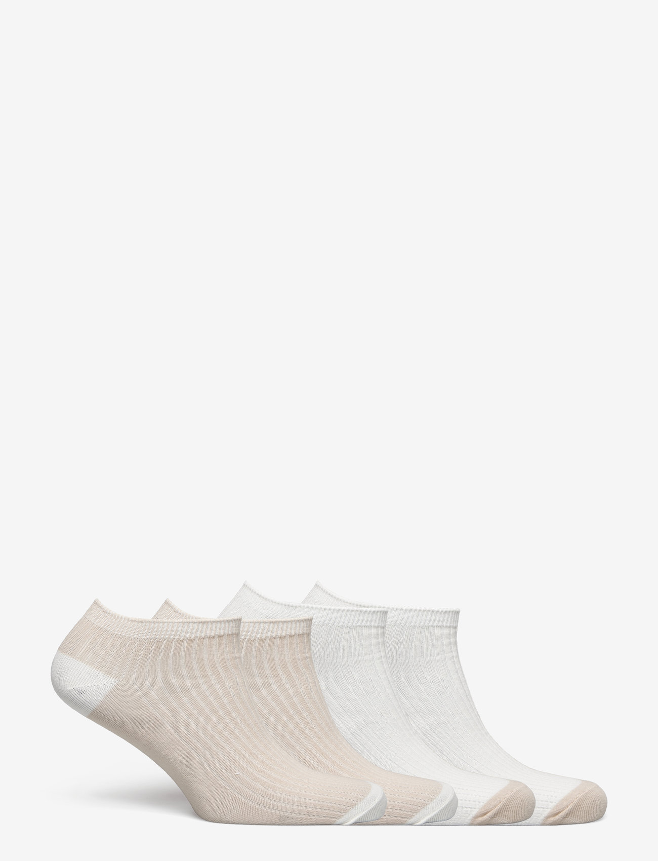 Lindex - sock ankle 4 p soft blocking - die niedrigsten preise - light dusty beige - 3