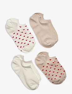 Sock low ankle 4 p a o hearts, Lindex
