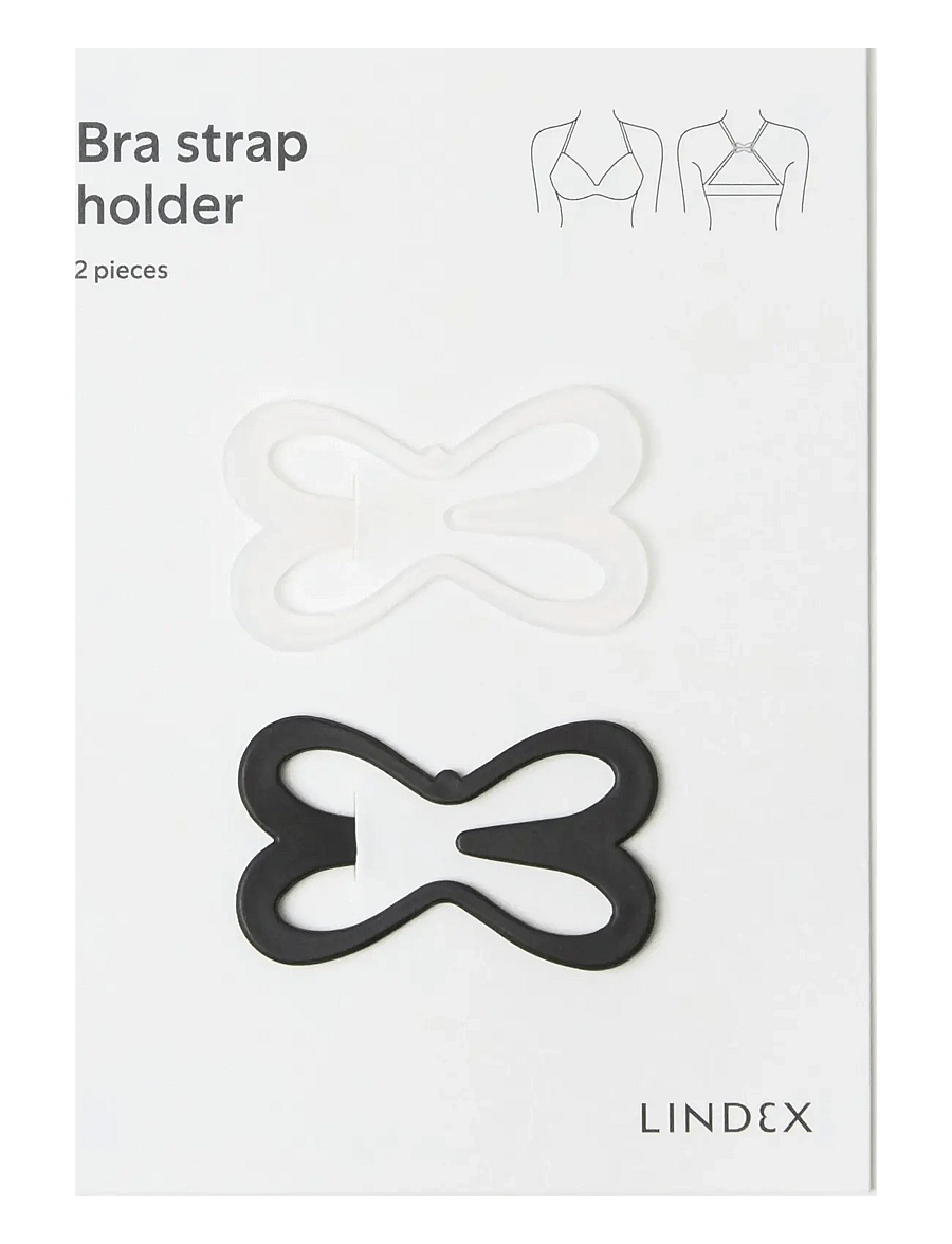 Lindex - 2-pack bra strap holder - bra accessories - transparent - 0