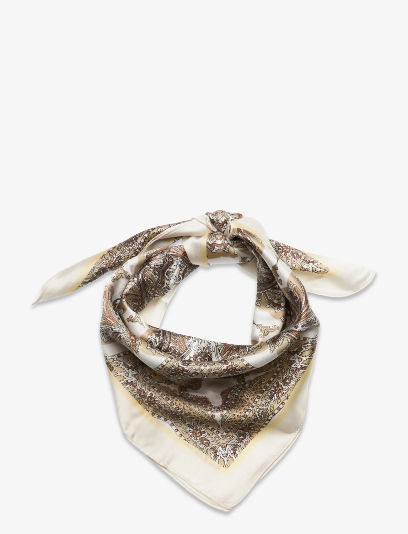 Lindex - Scarf Paisley Satin - lowest prices - beige - 0