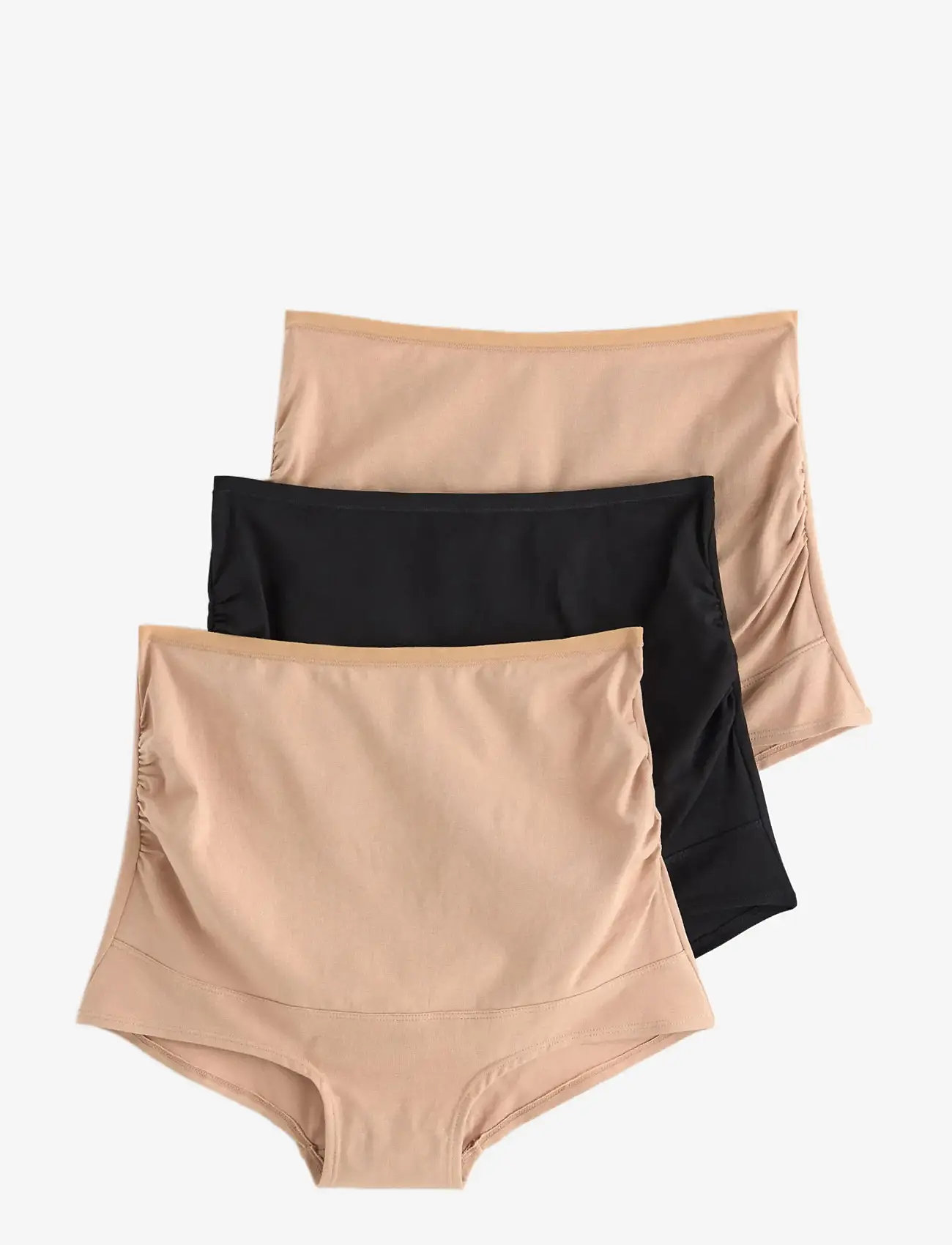 Lindex - Maternity briefs 3 p cotton - unterwäsche - beige - 1