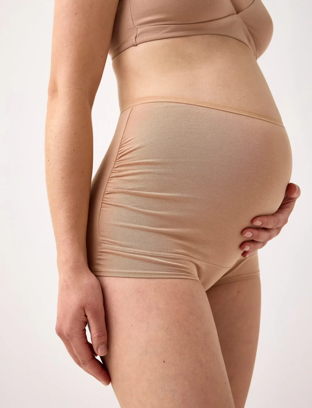 Lindex - Maternity briefs 3 p cotton - unterwäsche - beige - 4