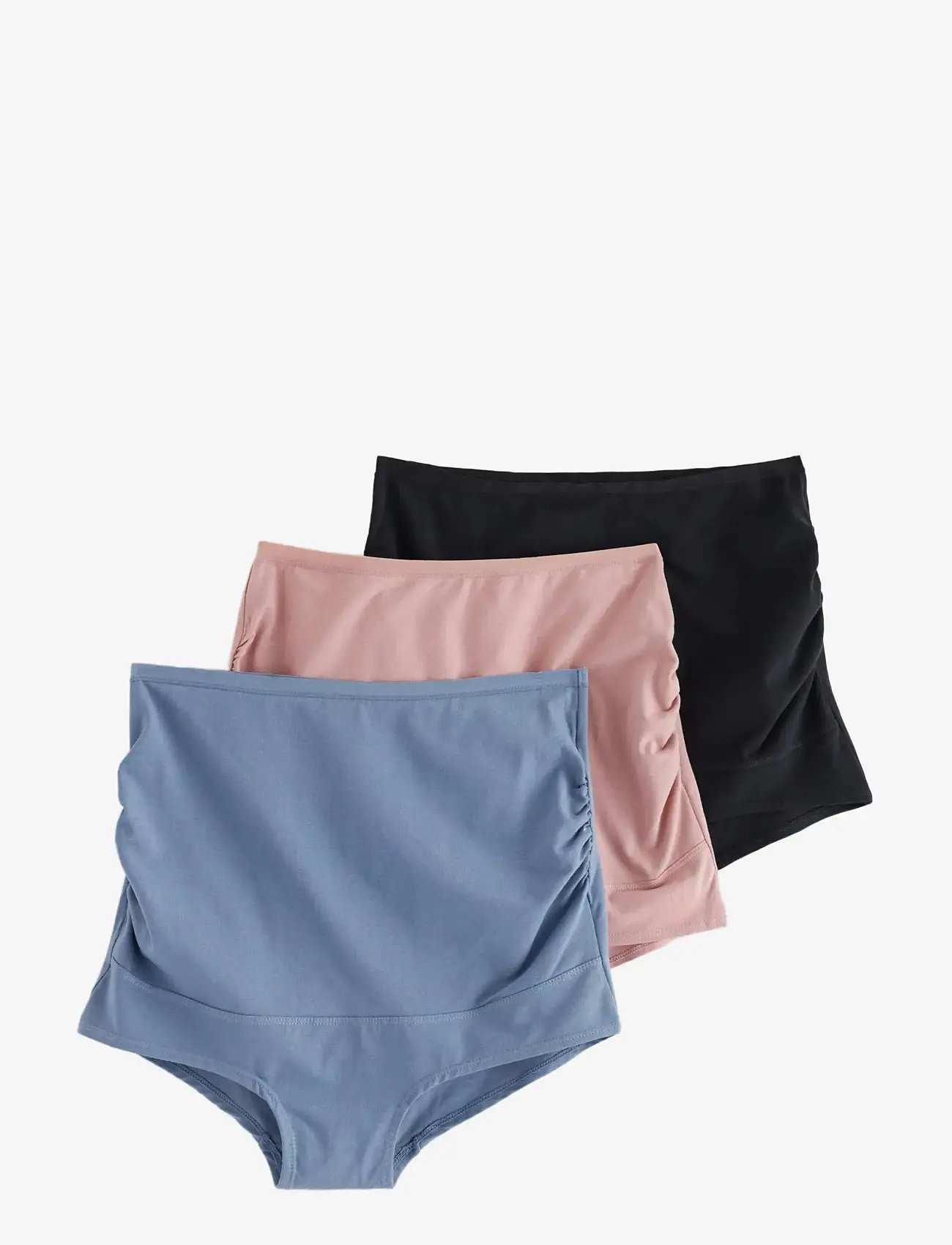 Lindex - Maternity briefs 3 p cotton - unterwäsche - dark dusty blue - 1