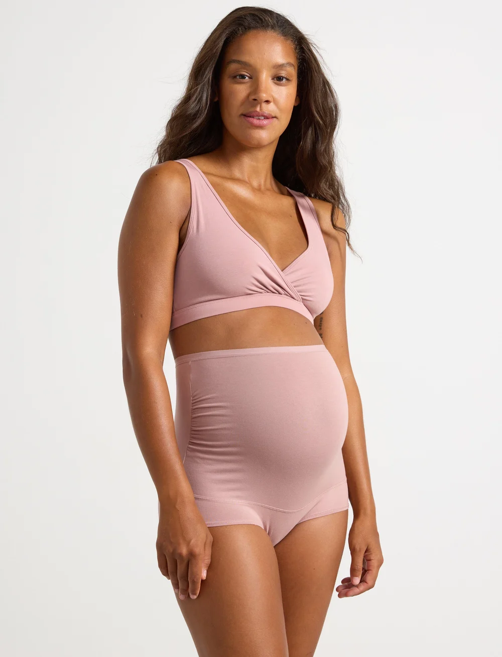 Lindex - Maternity briefs 3 p cotton - lingerie - dark dusty blue - 0