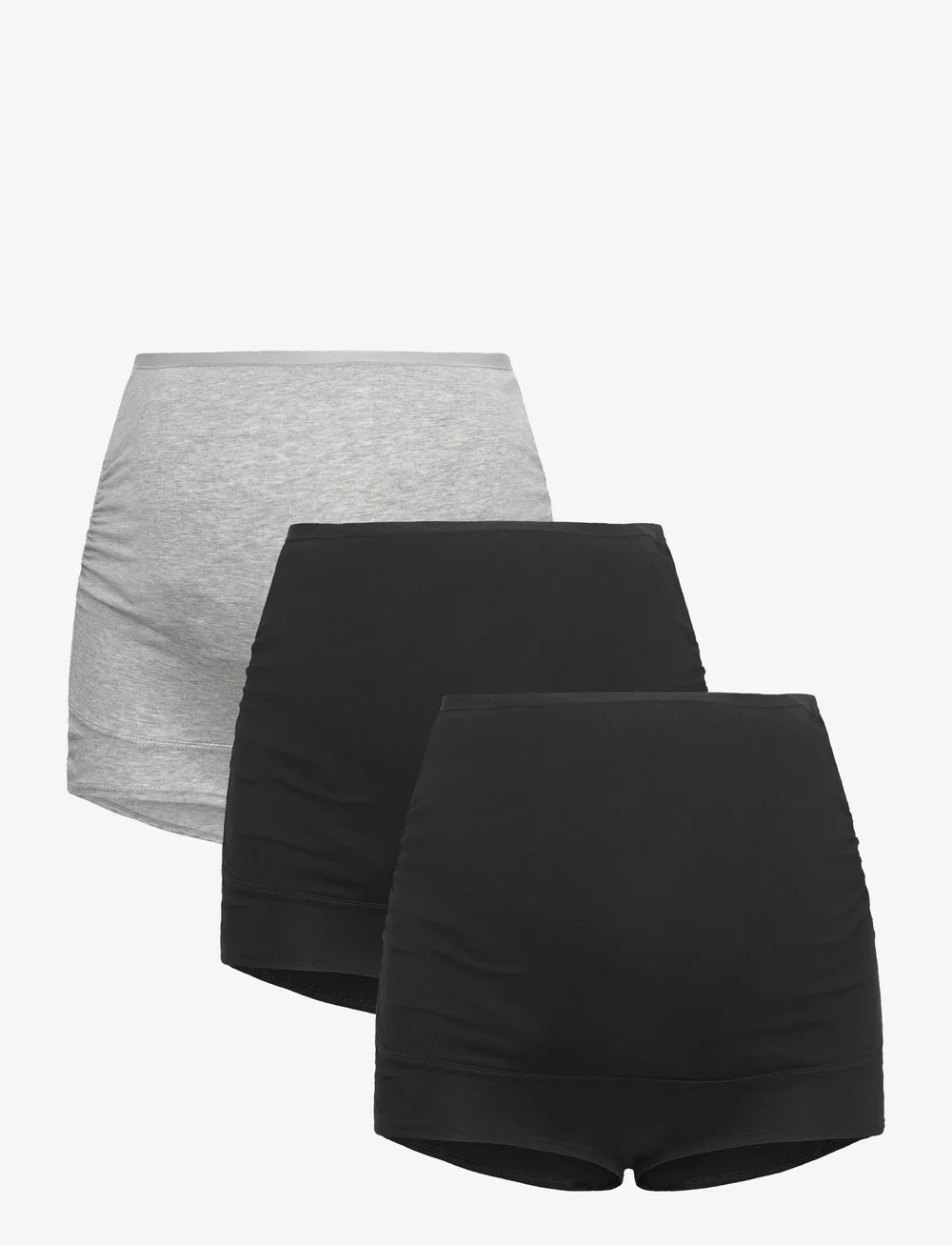 Lindex - Maternity briefs 3 p cotton - unterwäsche - grey melange - 0