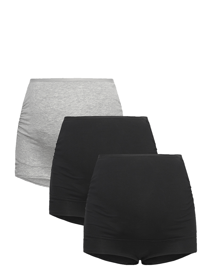 Lindex - 3-pack maternity briefs - aluspesu - grey melange - 0