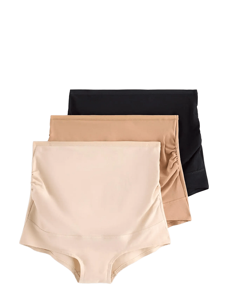 Lindex - 3-pack maternity briefs - unterwäsche - light beige - 1