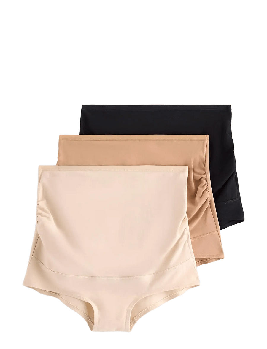 Lindex - 3-pack maternity briefs - unterwäsche - light beige - 1