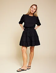 Line of Oslo - Hutton solid - short skirts - black - 2