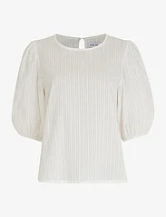 Line of Oslo - Isabel solid - short-sleeved blouses - white - 0