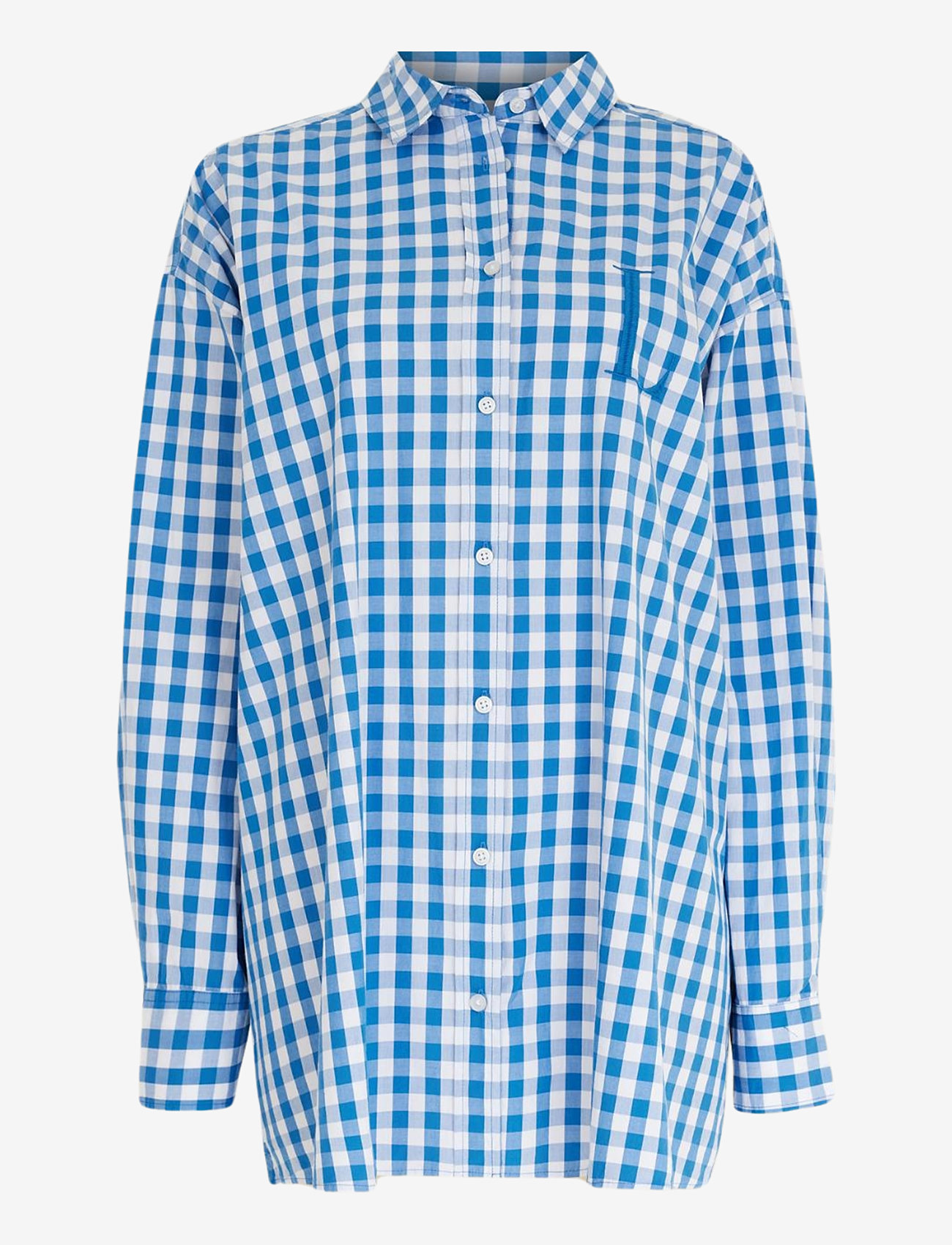 Line of Oslo - Stella check - langärmlige hemden - blue - 0