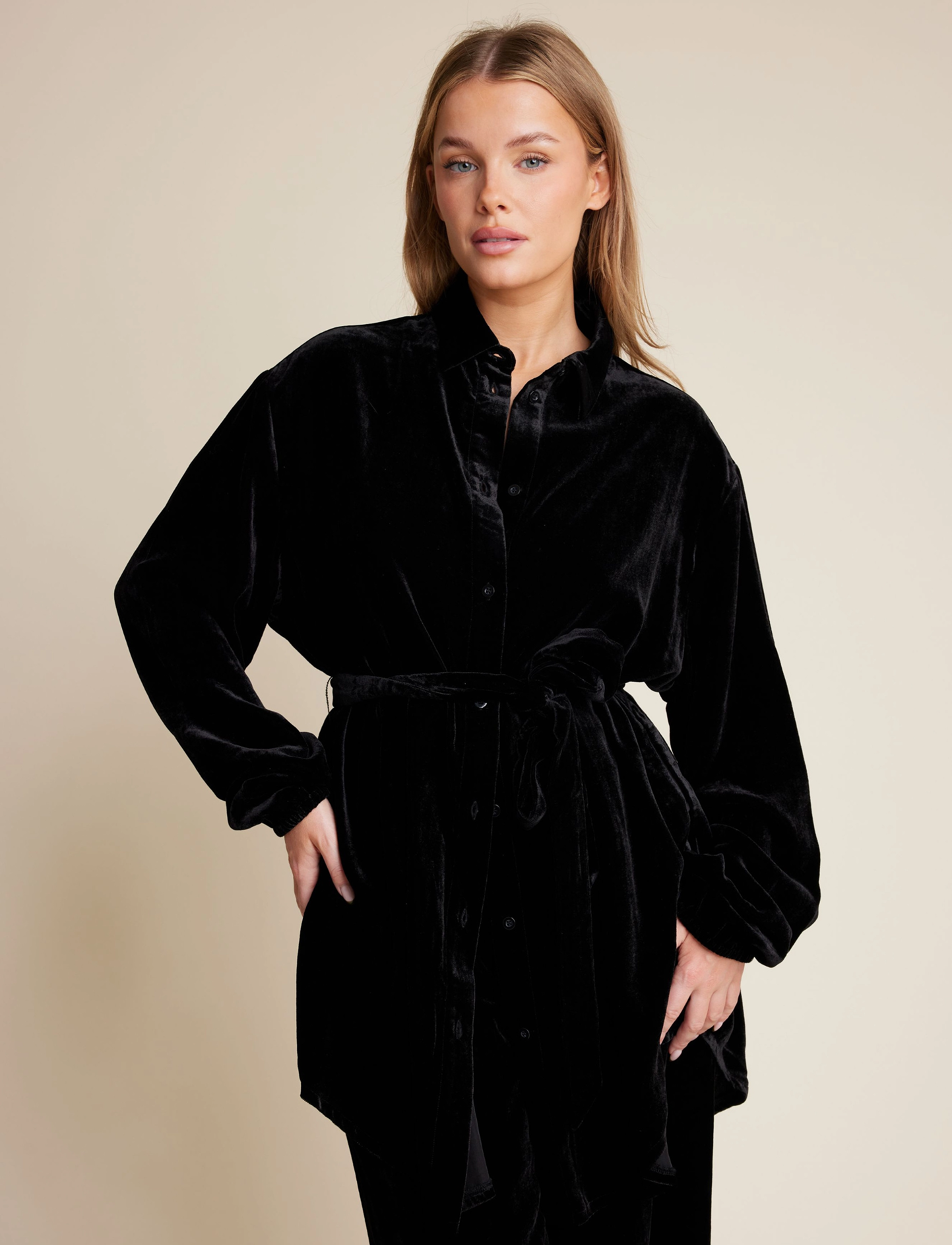 Line of Oslo - Story Velvet - langärmlige hemden - black - 2