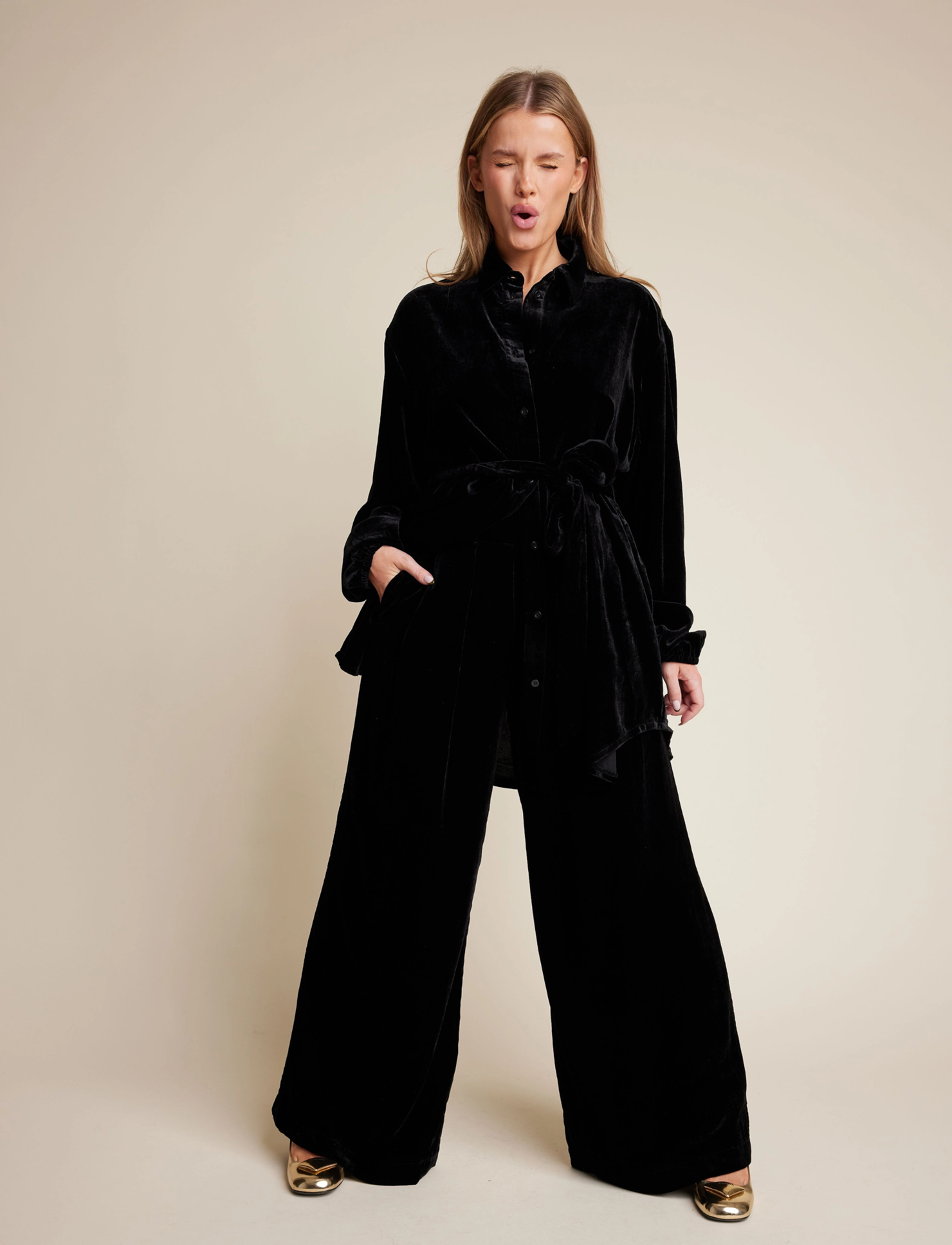 Line of Oslo - Story Velvet - langärmlige hemden - black - 3