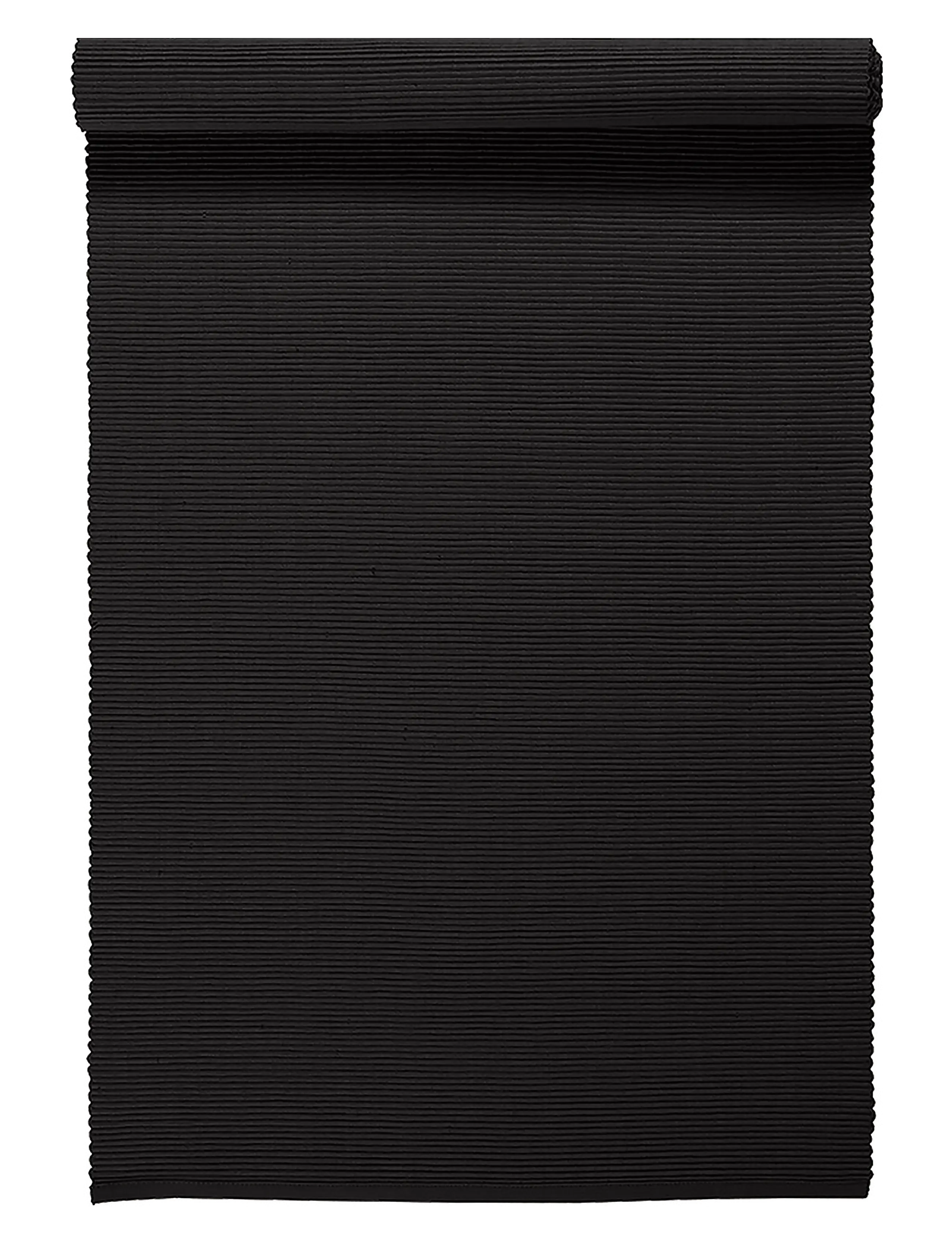 LINUM UNI Runner 45x150 cm - Tekstiler - BLACK / black