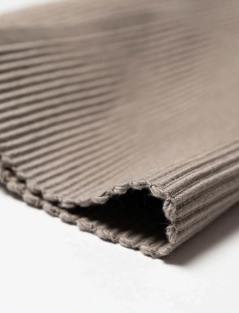 LINUM - UNI PLACE MAT RIB 4-PACK - bordstabletter - mole brown - 0