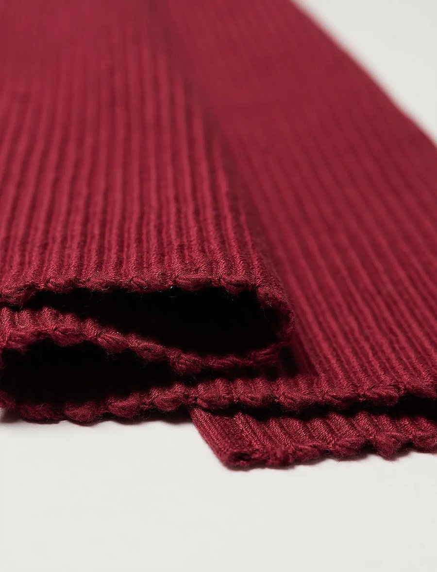 LINUM - UNI PLACE MAT RIB 4-PACK - die niedrigsten preise - red - 1