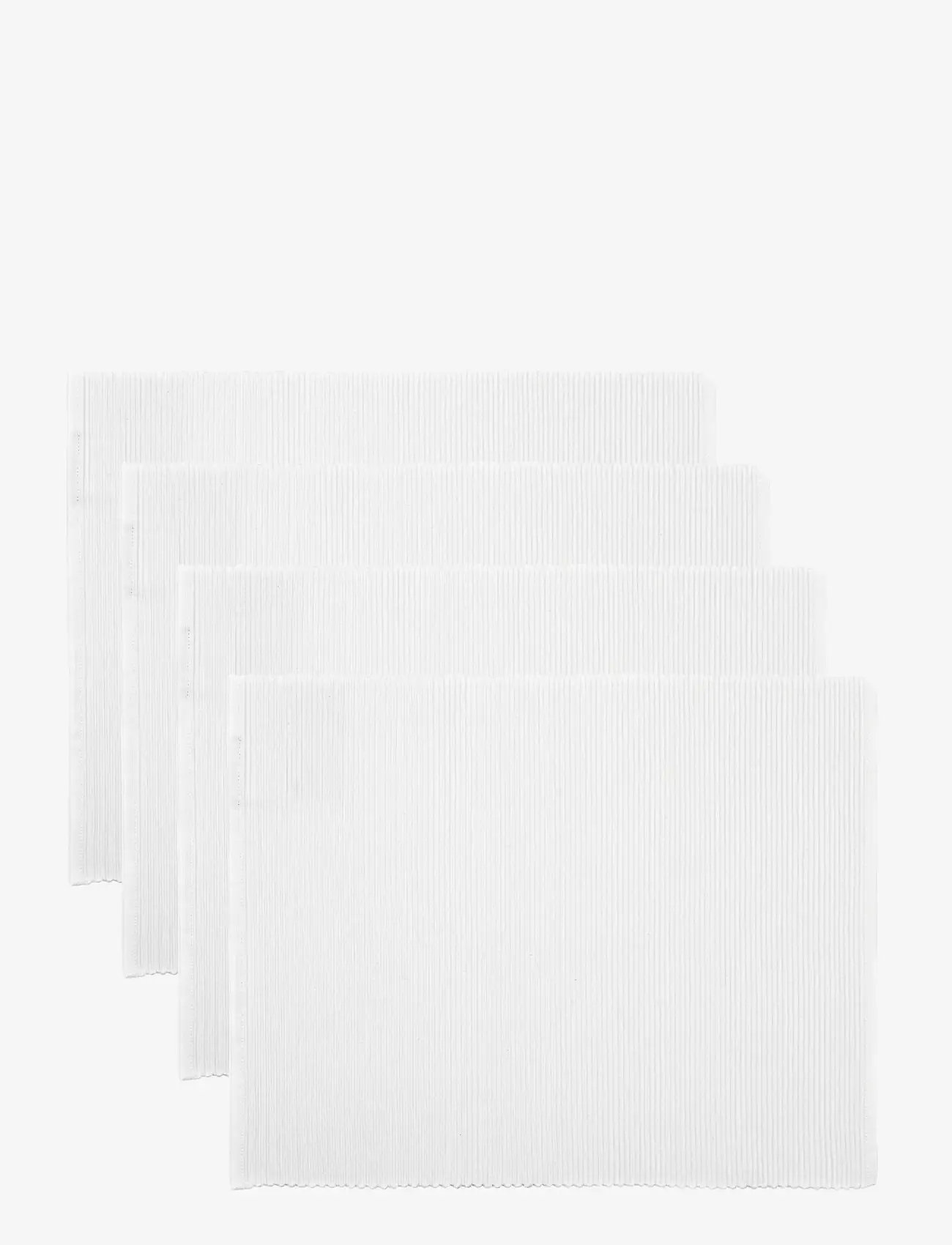 LINUM - UNI PLACE MAT RIB 4-PACK - köp efter pris - white - 0