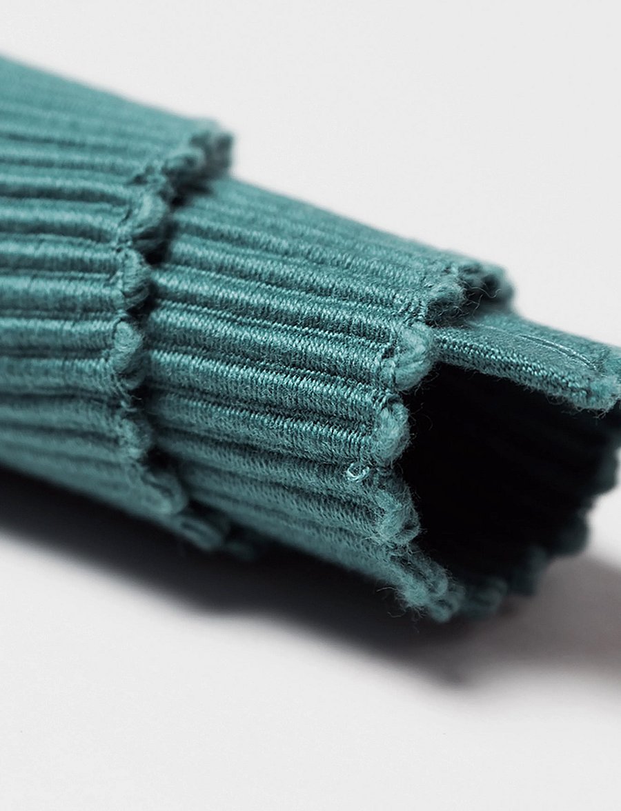 LINUM - UNI PLACE MAT RIB 4-PACK - platzdeckchen - dark grey turquoise - 0