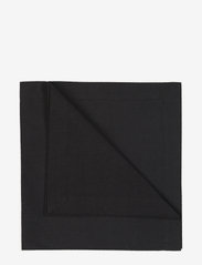 LINUM - ROBERT NAPKIN 4-PACK - linen- & cotton napkins - black - 0