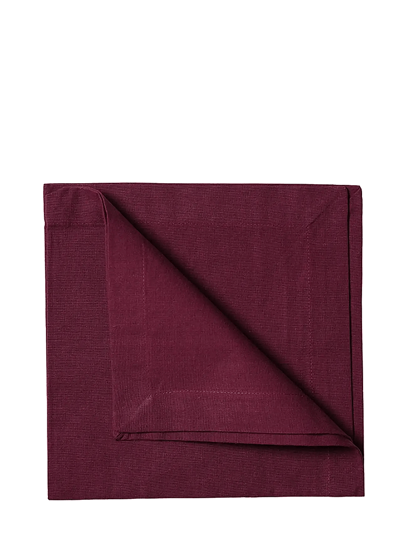 LINUM - ROBERT Napkin - stofservietter - burgundy red - 0