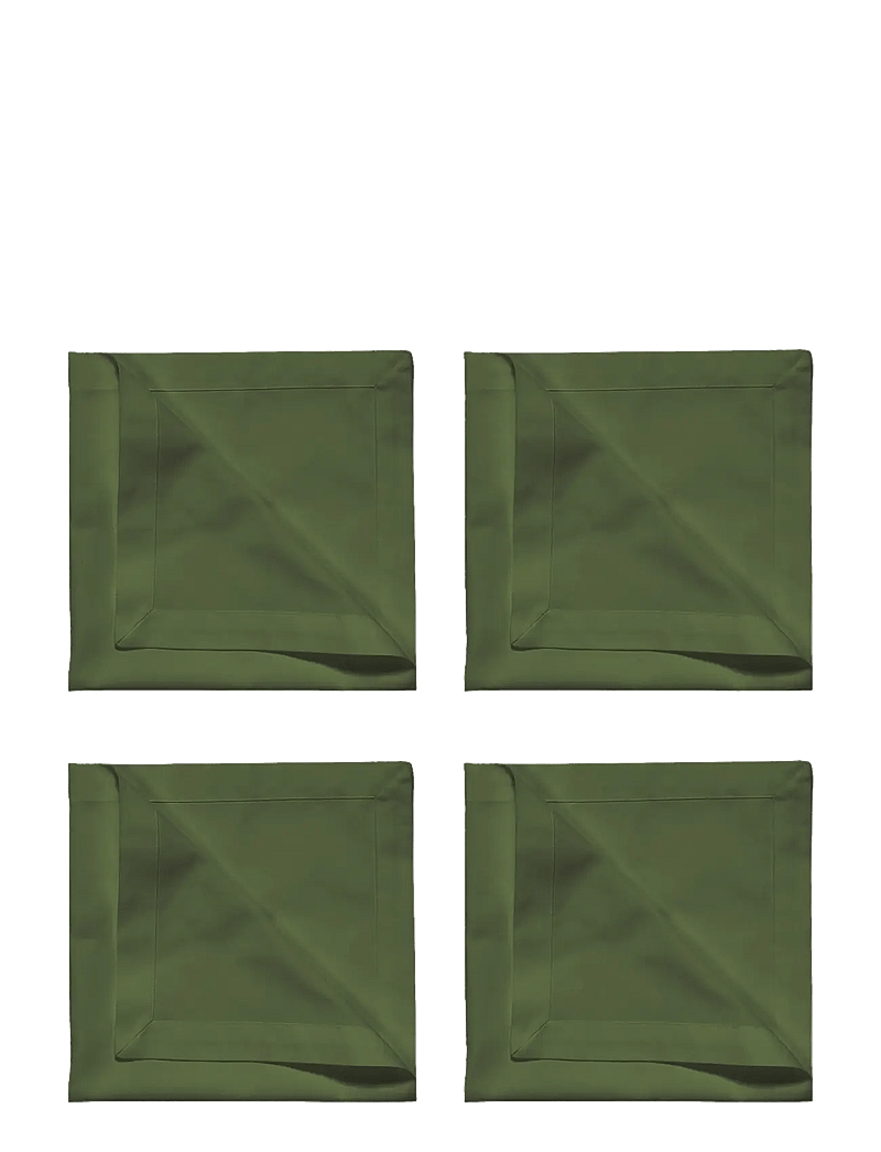 LINUM - ROBERT Napkin - stoffservietten - dark olive green - 0