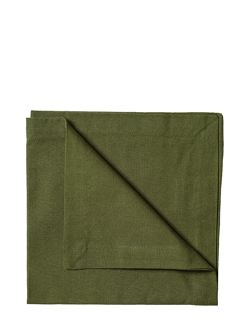 LINUM - ROBERT Napkin - stoffservietten - dark olive green - 1