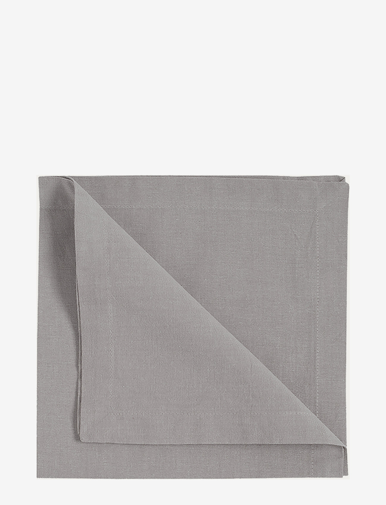 LINUM - ROBERT NAPKIN 4-PACK - linen- & cotton napkins - light grey - 0