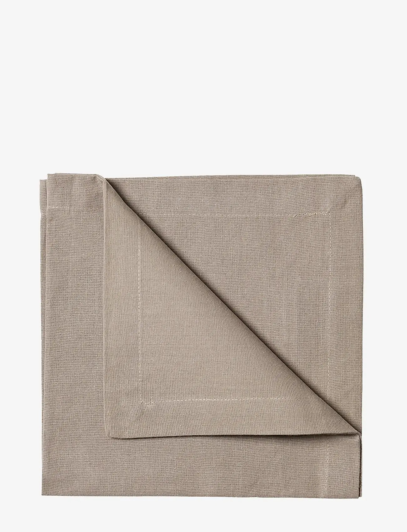 LINUM - ROBERT Napkin - stofservietter - mole brown - 0