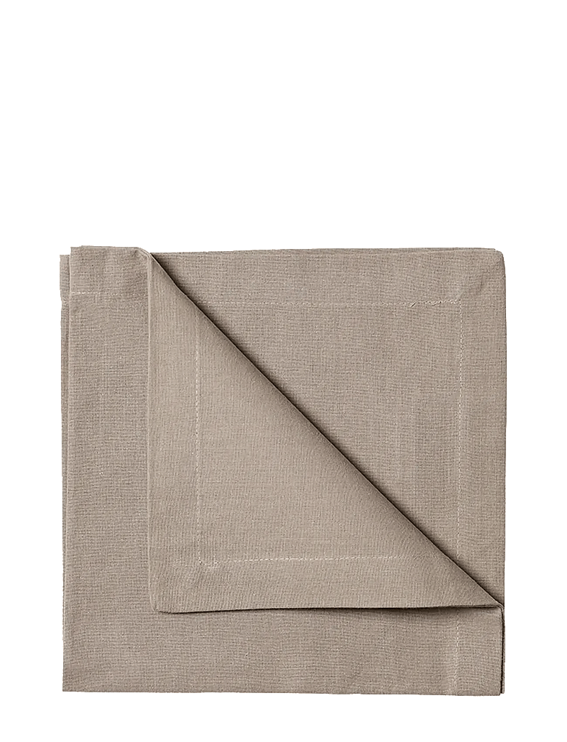LINUM - ROBERT Napkin - stofservietter - mole brown - 0