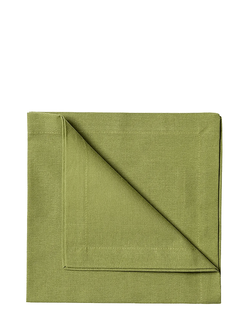 LINUM - ROBERT Napkin - linased ja puuvillased salvrätikud - moss green - 0