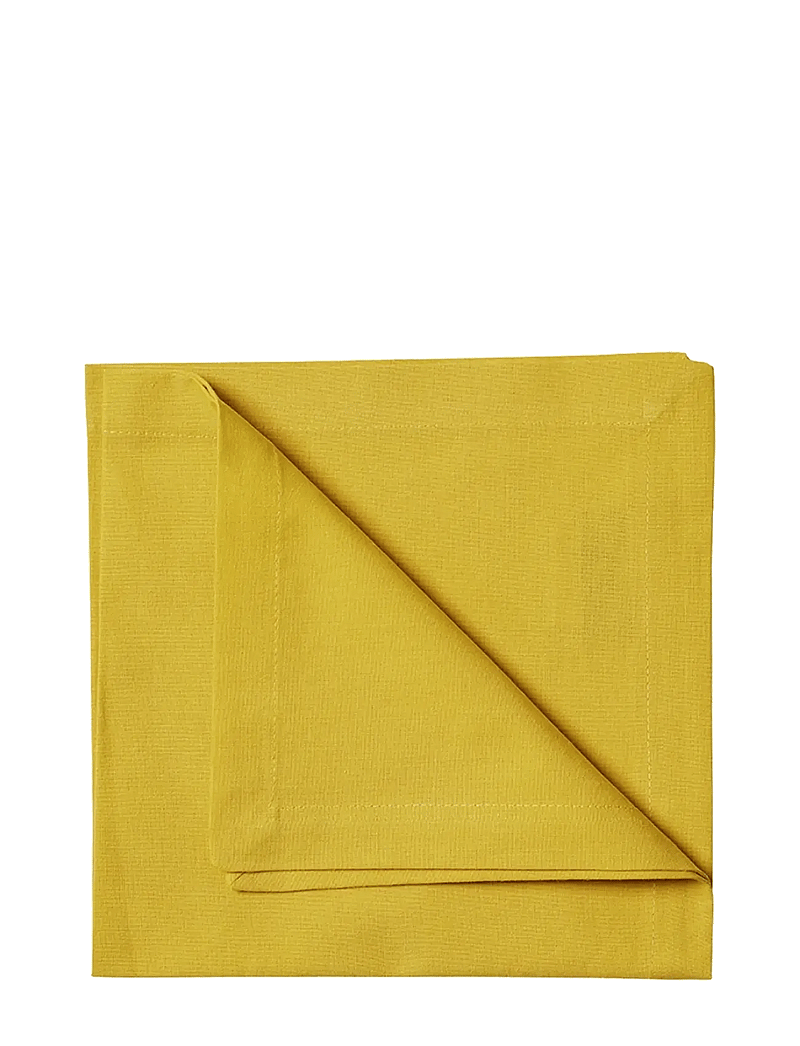 LINUM - ROBERT Napkin - linen- & cotton napkins - mustard yellow - 0