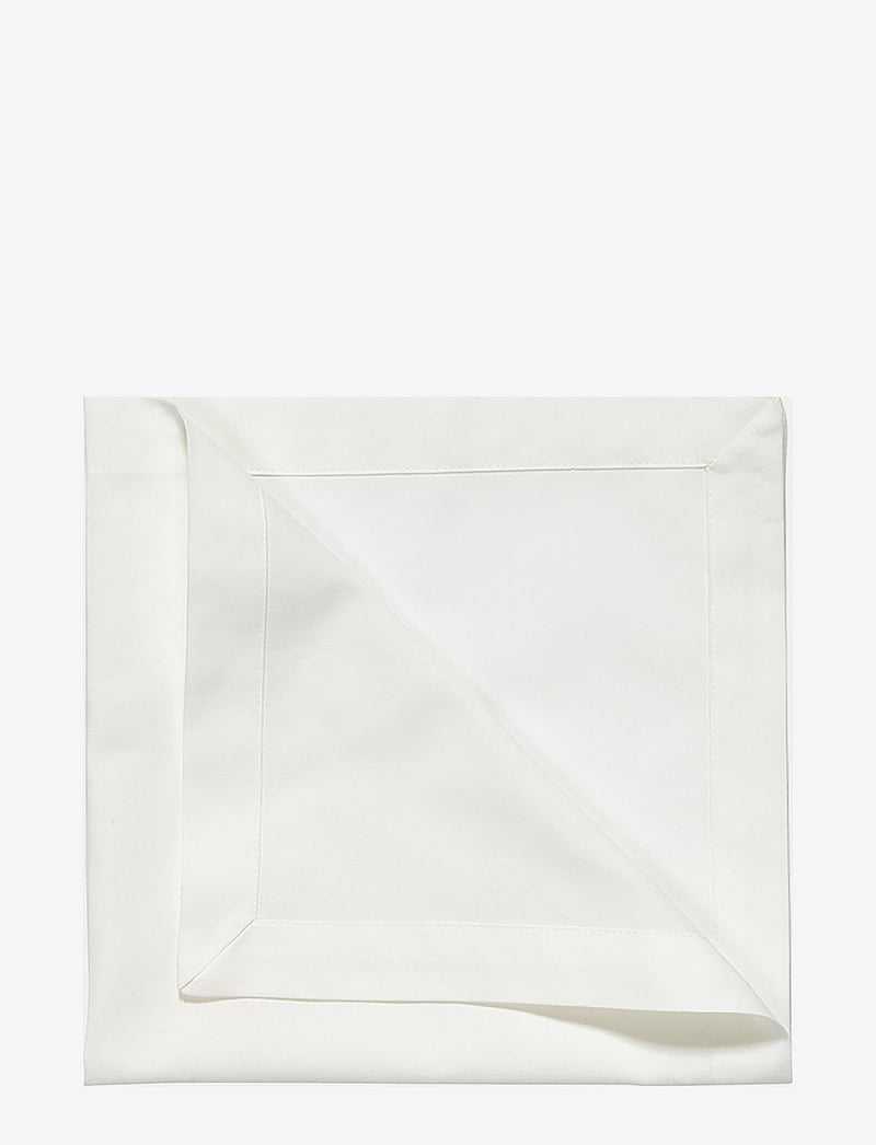 LINUM - ROBERT NAPKIN 4-PACK - stoffservietten - white - 0