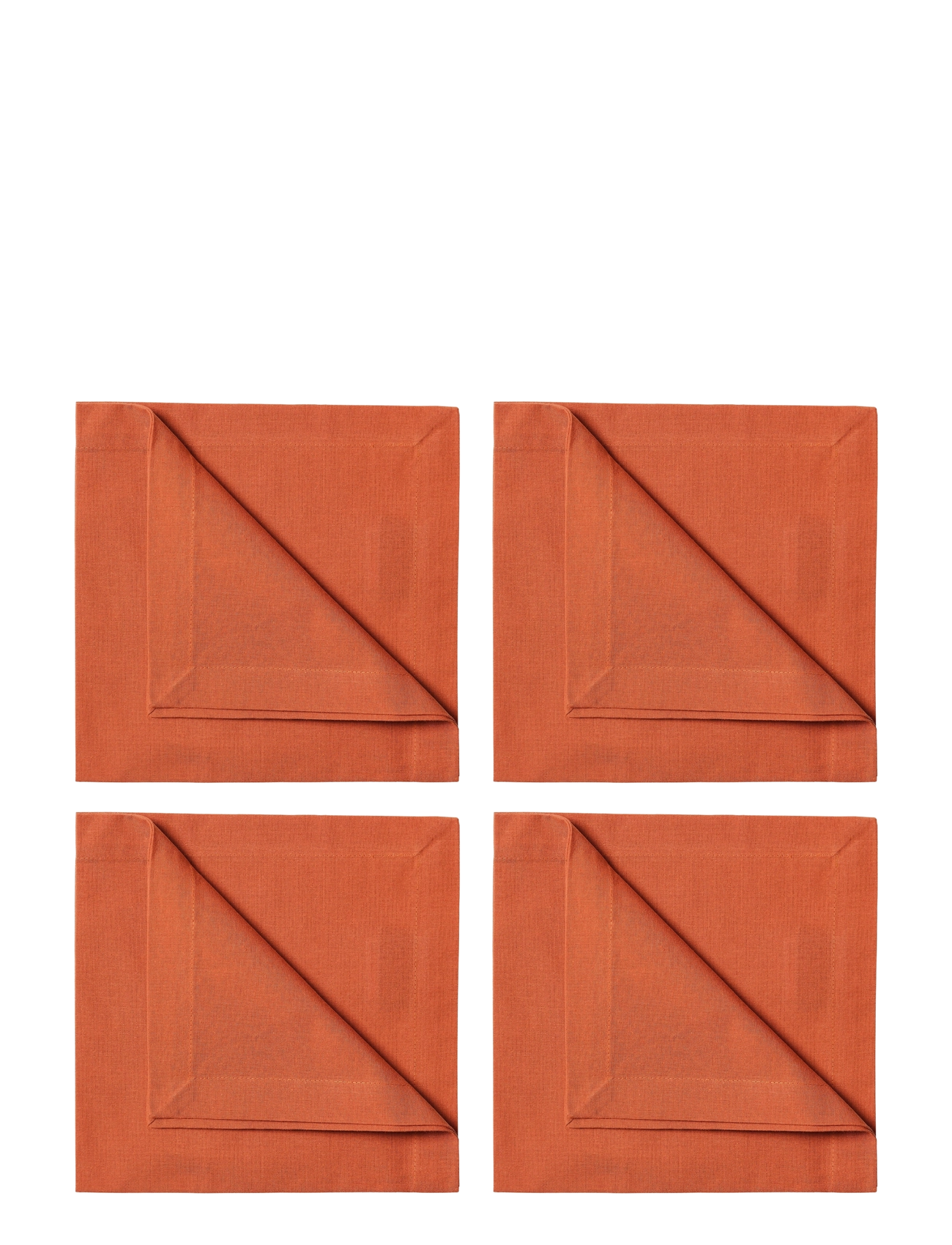 LINUM ROBERT NAPKIN 4-PACK - Tekstiler - RUSTY ORANGE / orange