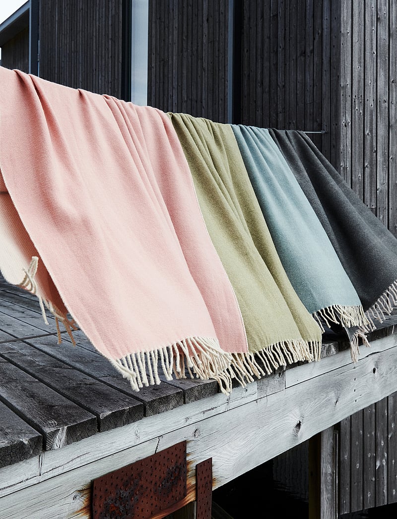 LINUM - BOGART THROW - decken - misty grey pink - 1