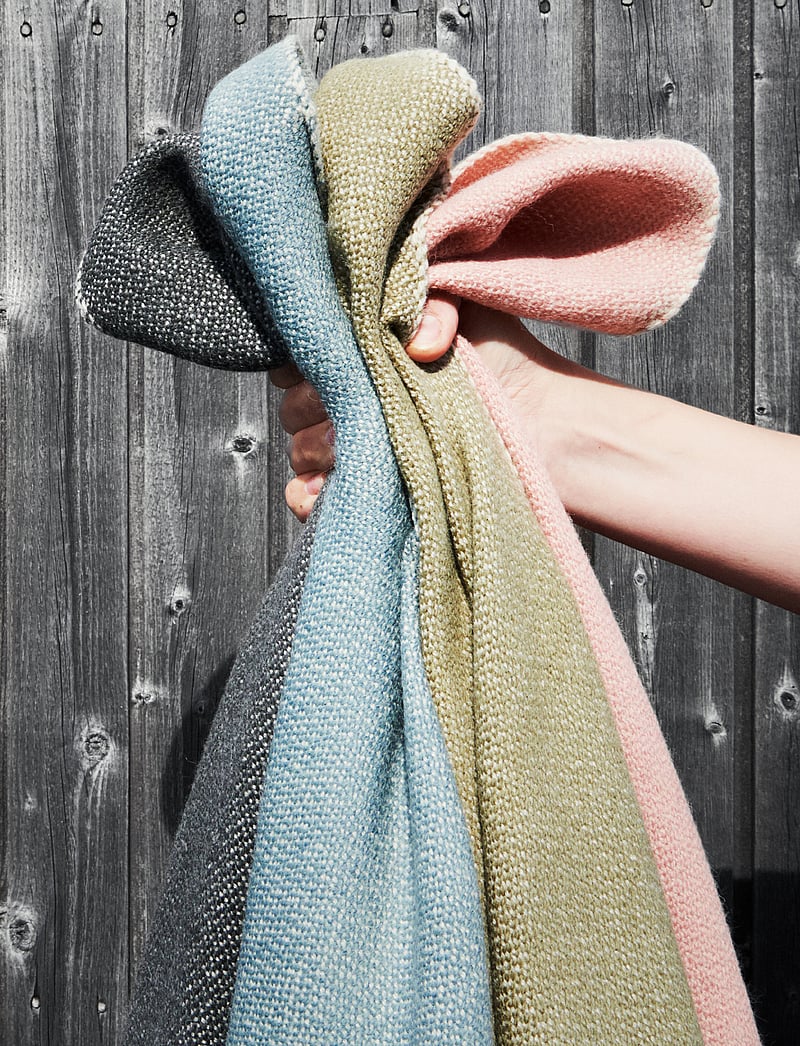 LINUM - BOGART THROW - decken - misty grey pink - 2