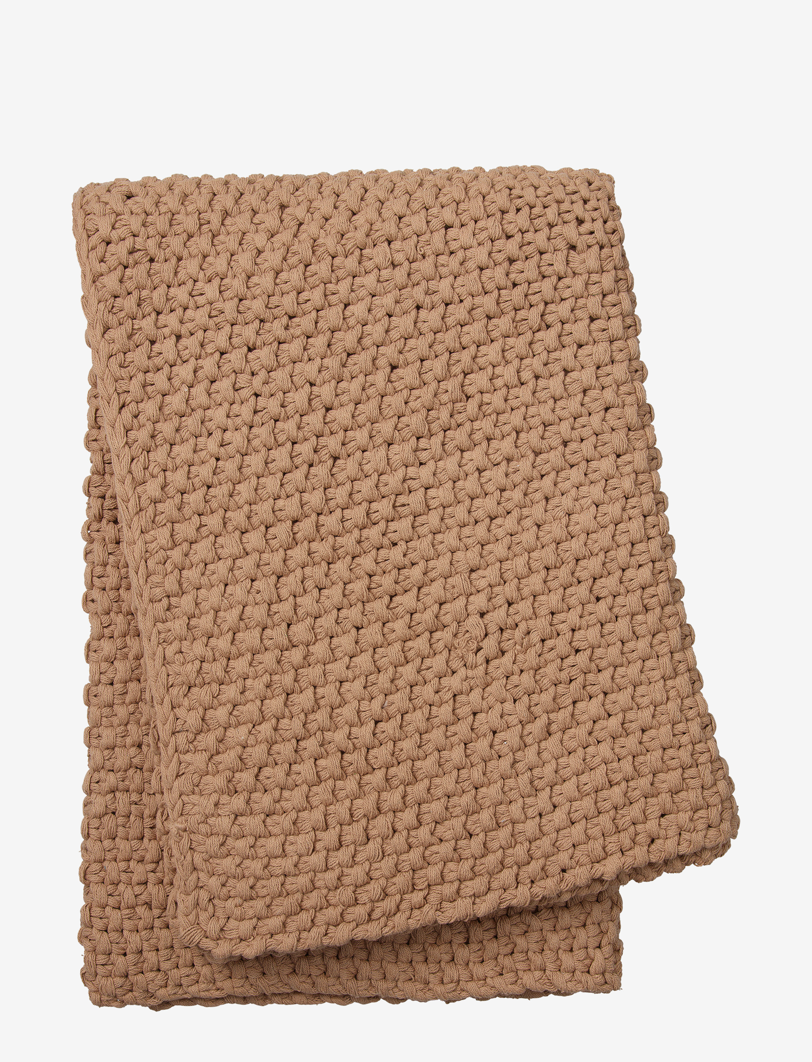 LINUM Drottningholm Throw, Tæppe og plaid, Brun, Str: 130X170CM