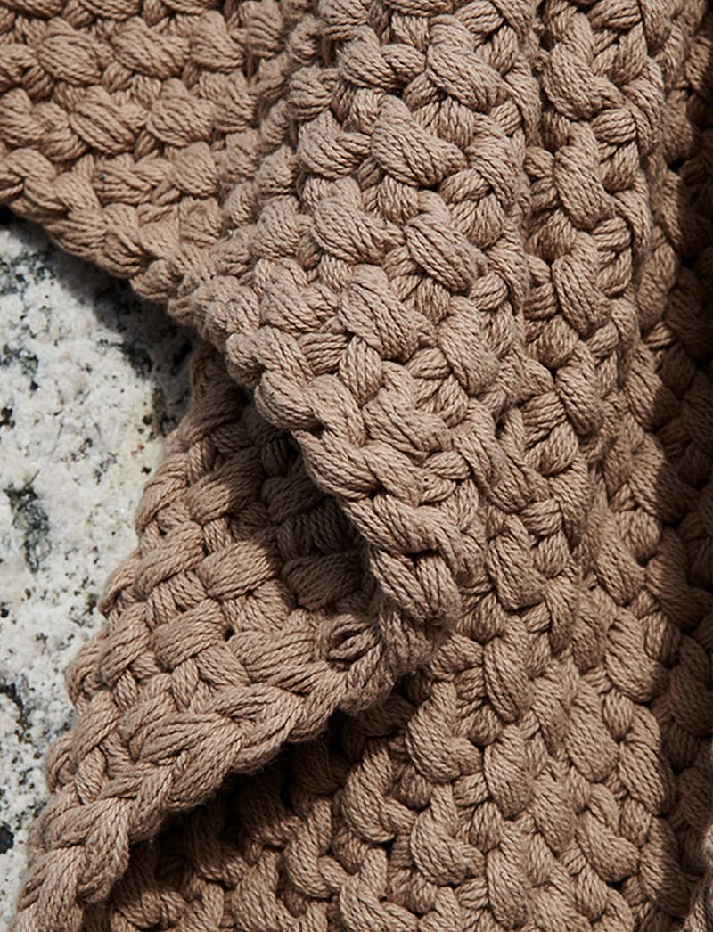 LINUM - DROTTNINGHOLM THROW - tekid ja katted - camel brown - 2