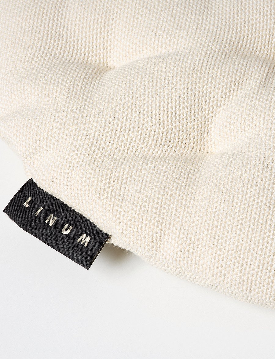 LINUM - PEPPER Seat cushion - stuhlkissen - creamy beige - 0