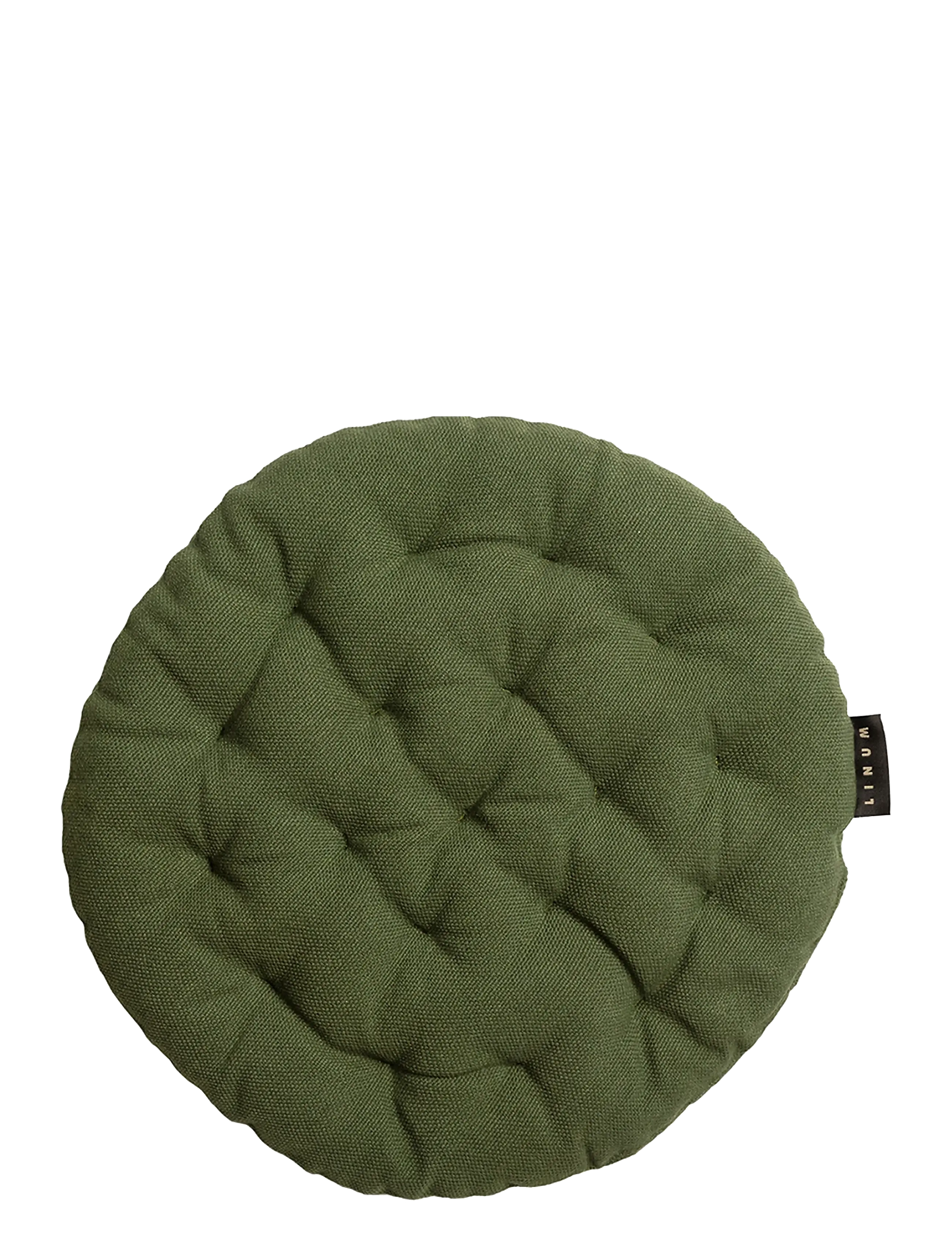 LINUM PEPPER Seat cushion - Linum - DARK OLIVE GREEN / khaki/green