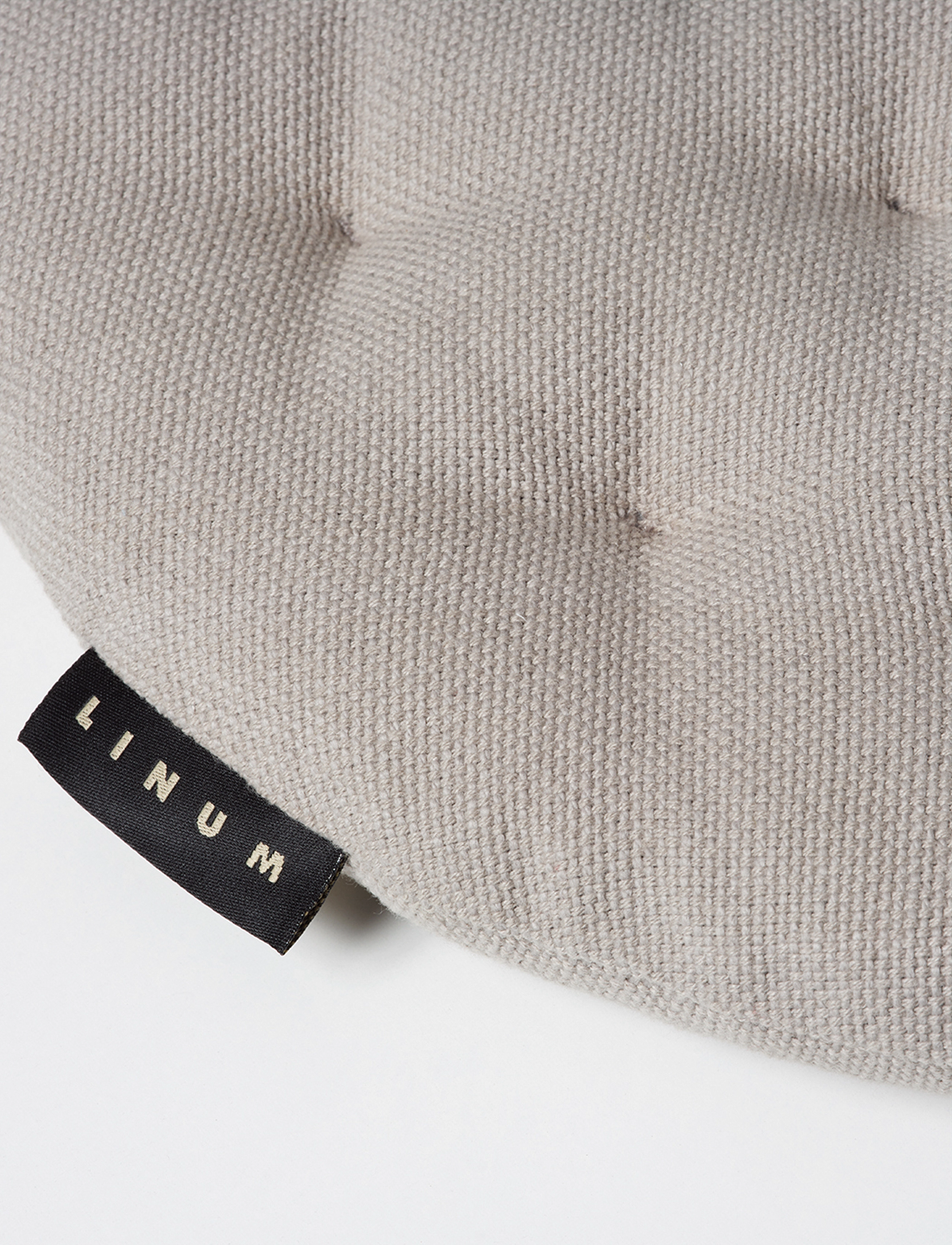LINUM Pepper Seat Cushion, Ø 37 cm, Grey, Tekstiler > Sædepuder, Unisex