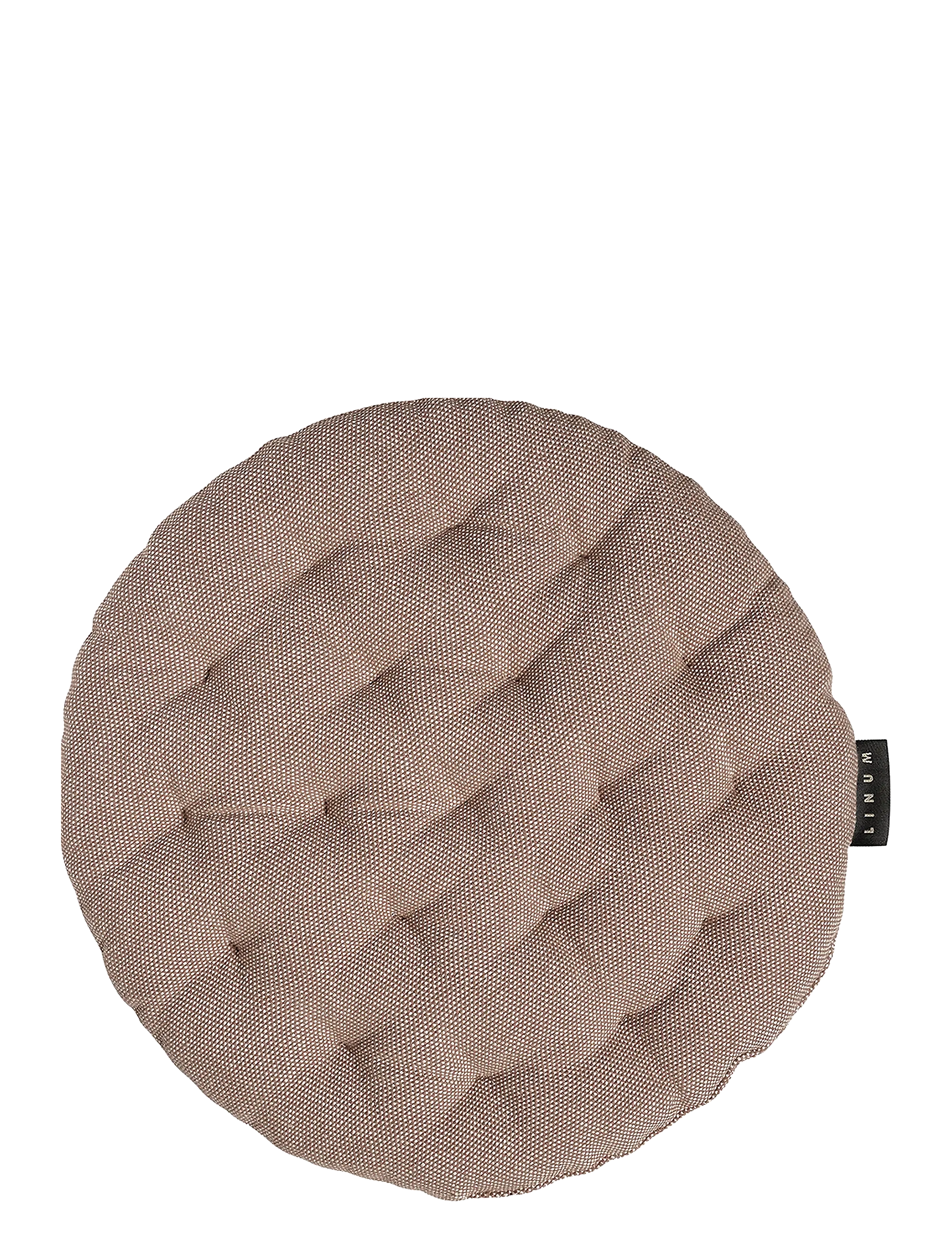 LINUM PEPPER SEAT CUSHION - Linum - DARK MOLE BROWN / beige